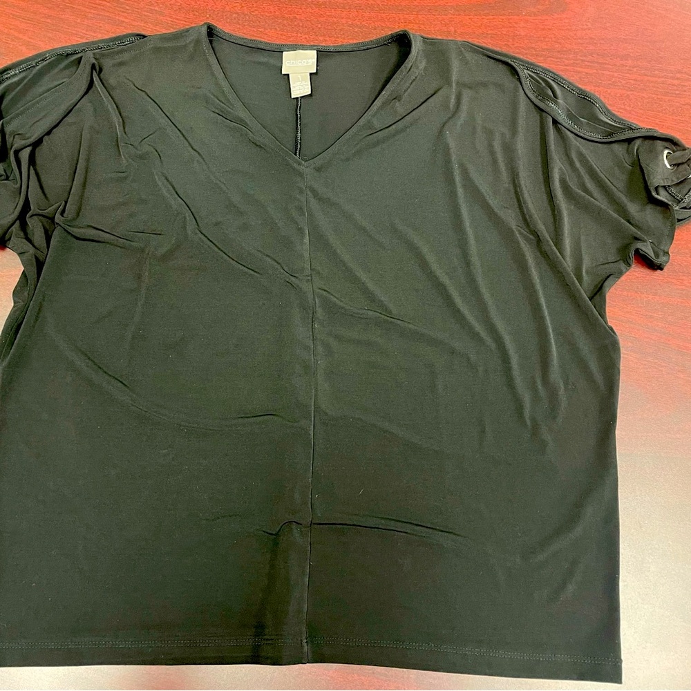 Chicos cold-shoulder top